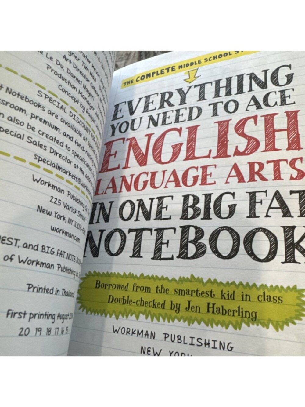Big Fat Notebook Middle School Study Guides English American History World Scien - Picture 16 of 16